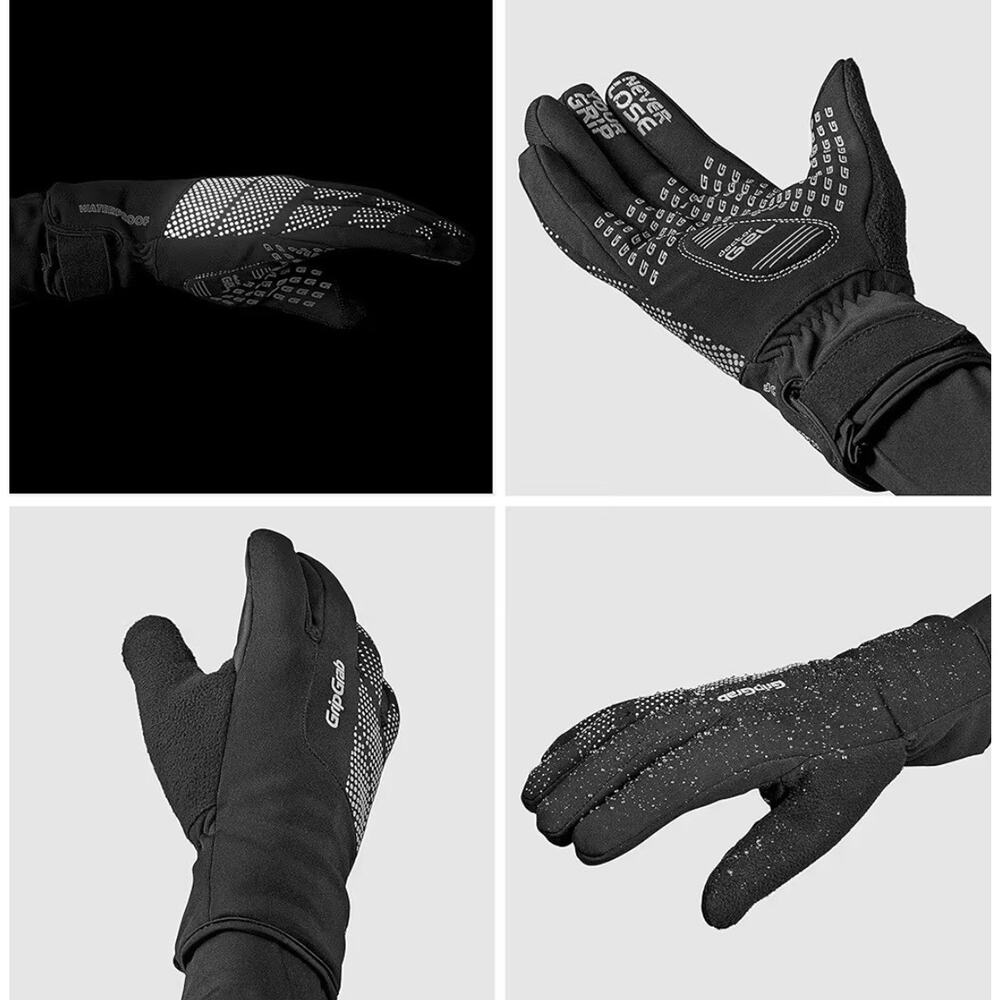GripGrab Ride Waterproof Winter Cycling Gloves Large Black Thermal Windproof New - Picture 3 of 5